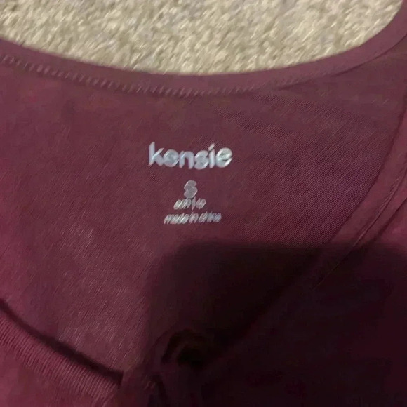 Kensie long-sleeve top with shoulder cut-outs plus Collection by Bobeau sweater - Picture 3 of 4